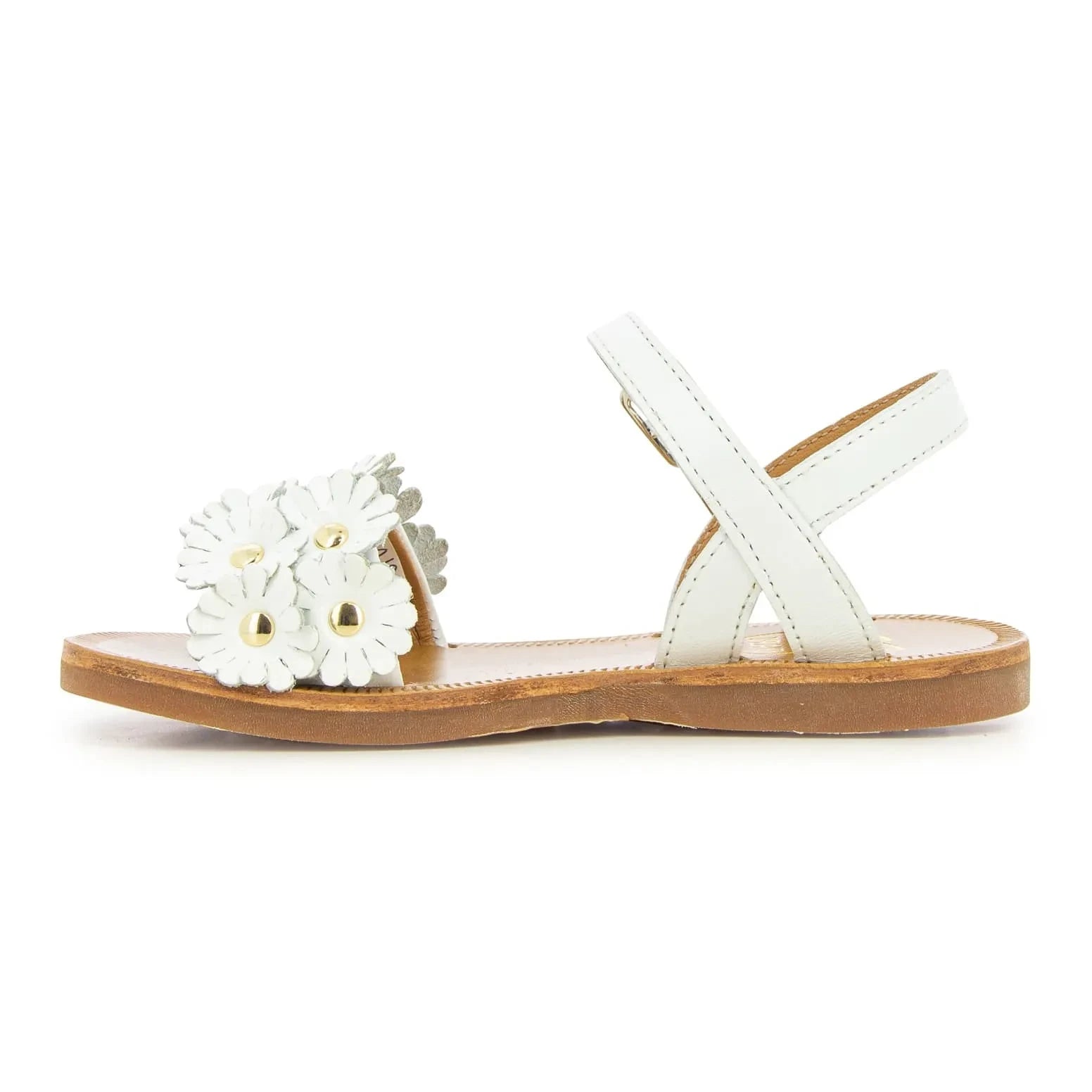 Pom d'Api - Plagette Multi Flo Sandals | White