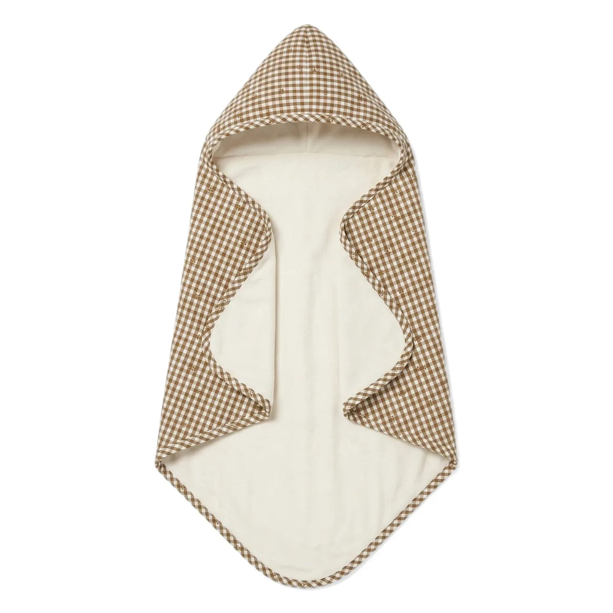 Editions Aimable - Charles bath cape | Noisette Vichy Pamuk