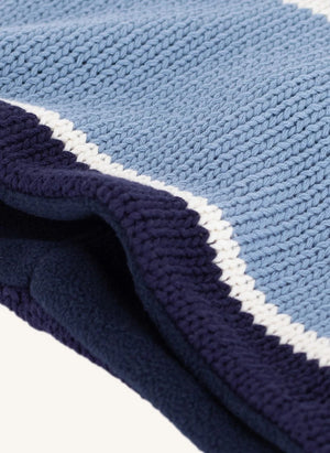 Petit Bateau - Striped Knit Neck Warmer | Blue