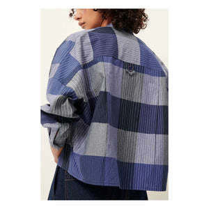 Sessùn - Orregia pamuklu gömlek | Mavi