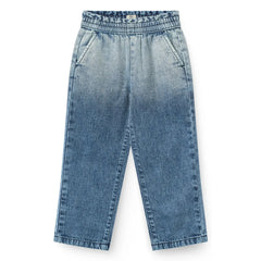 Copenhagen Colors - Organic Cotton Bow-Detail Jean Block Spray | Blue