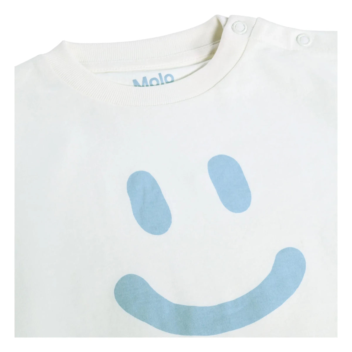 Molo - Enzo Smile Organic Cotton T-Shirt | White
