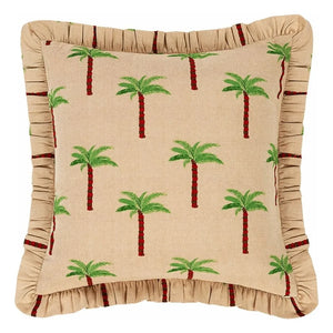Anna + Nina - Les Palmiers Pillow | Brown