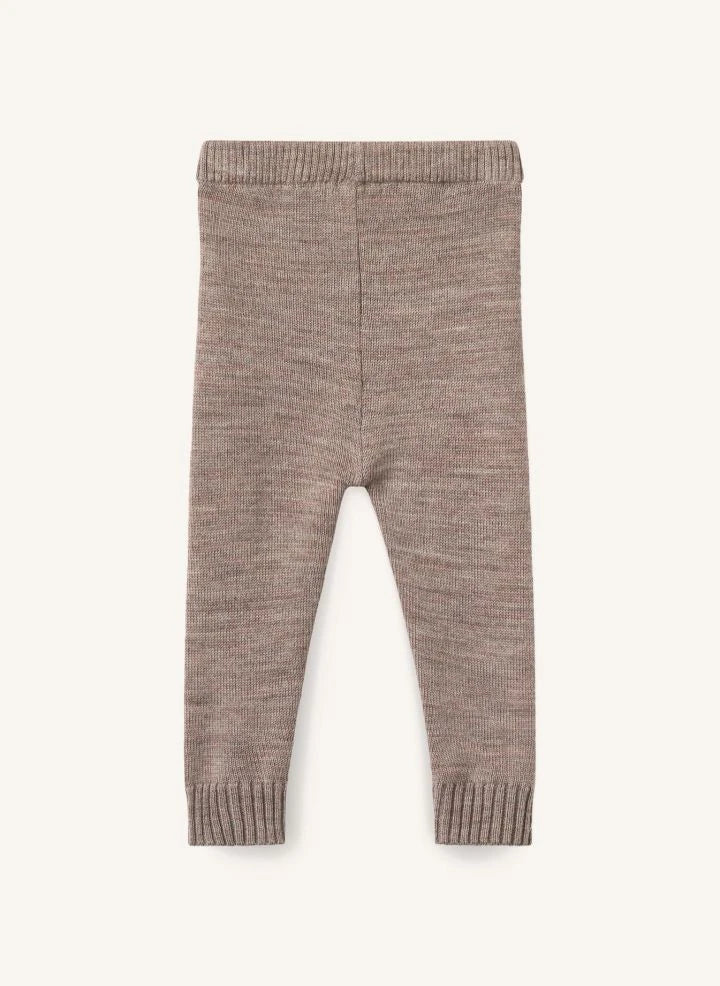 Copenhagen Colors - Merinos Yünlü Hırka ve Tayt Seti | Taupe Brown