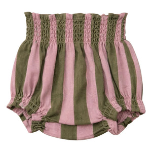 Lililotte - Bloomer César Striped Organic Cotton Twill | Olive