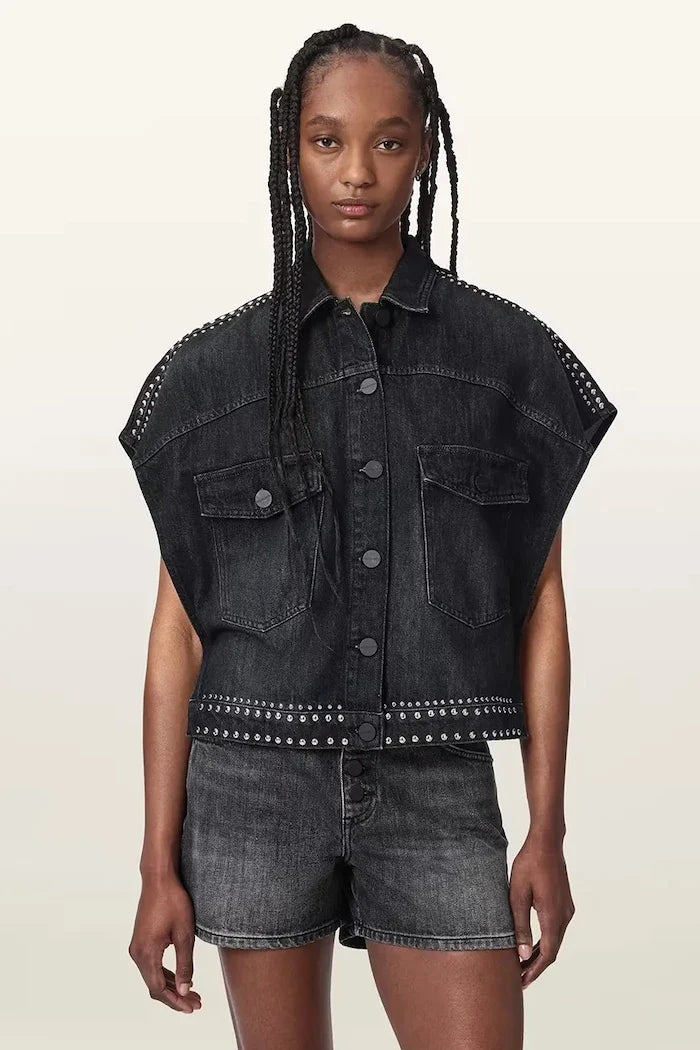 AllSaints Kadın Kot Gömlek ALBA