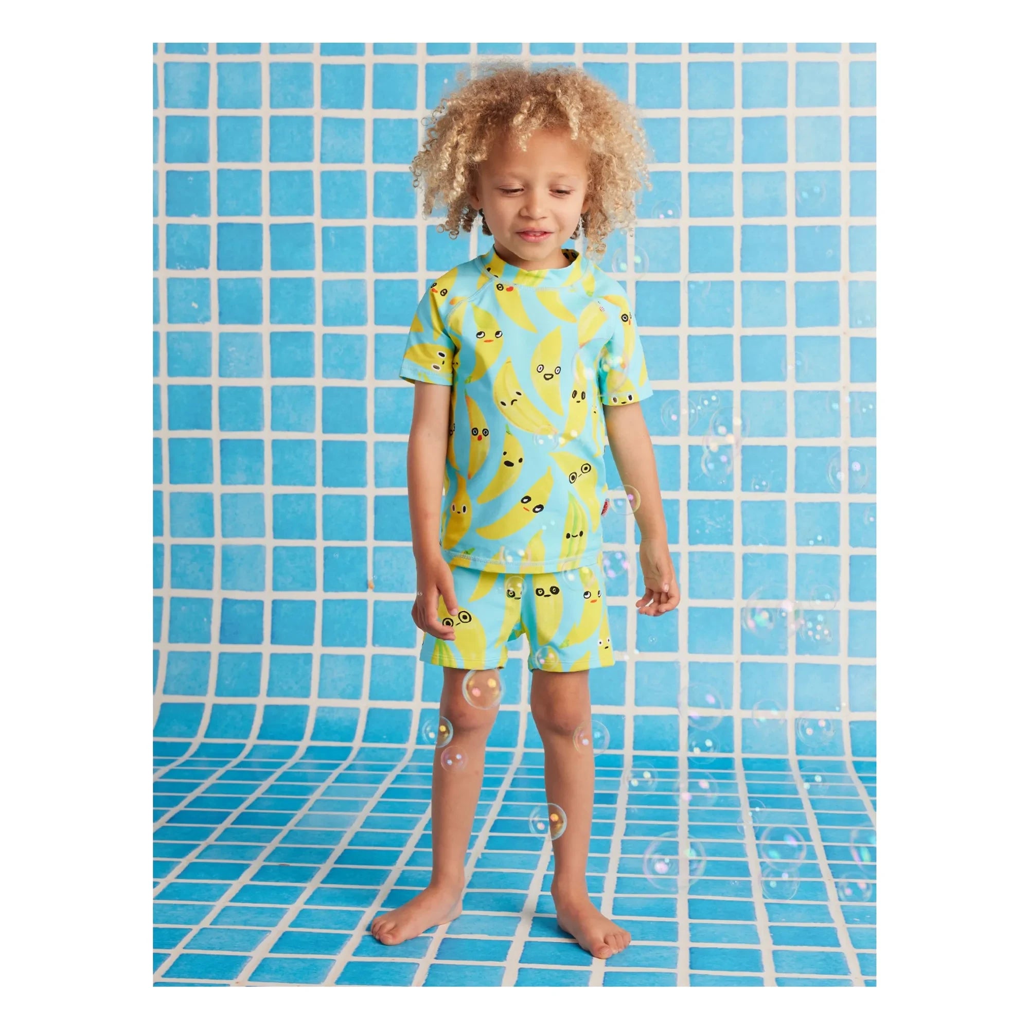 Halcyon Nights - Anti-UV Bath T-Shirt Banana Recycled Fibers | Turquoise