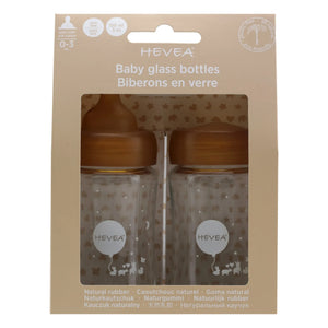 Hevea - Wide Mouth Glass Bottles - Slow Flow - Set of 2
