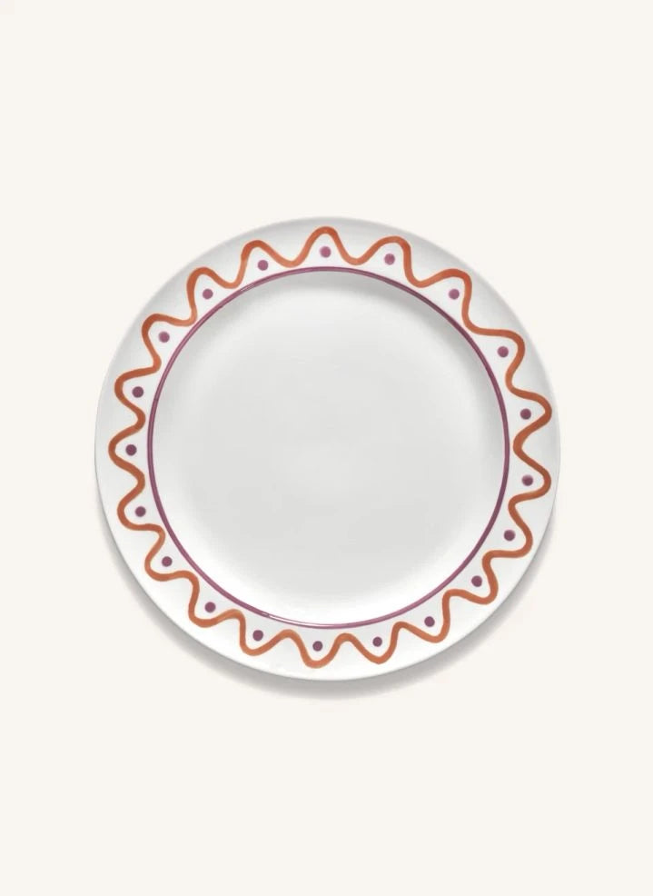 Serax - Charly Wave Pattern Plates - Set of 2 | Purple