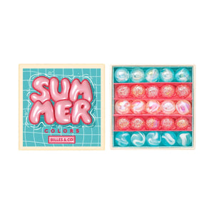 Billes & Co - Summer Bouée Set - 25 Marbles | Pembe