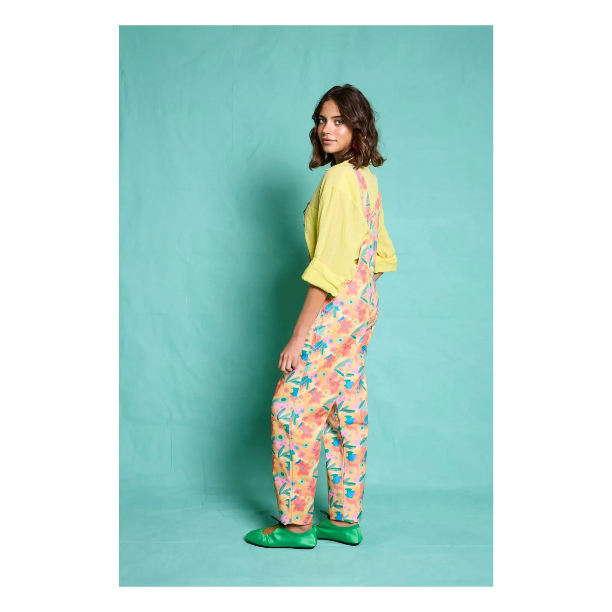 Favorite People - Tuscany Floral Pattern Jumpsuit - Women's Collection | Orange