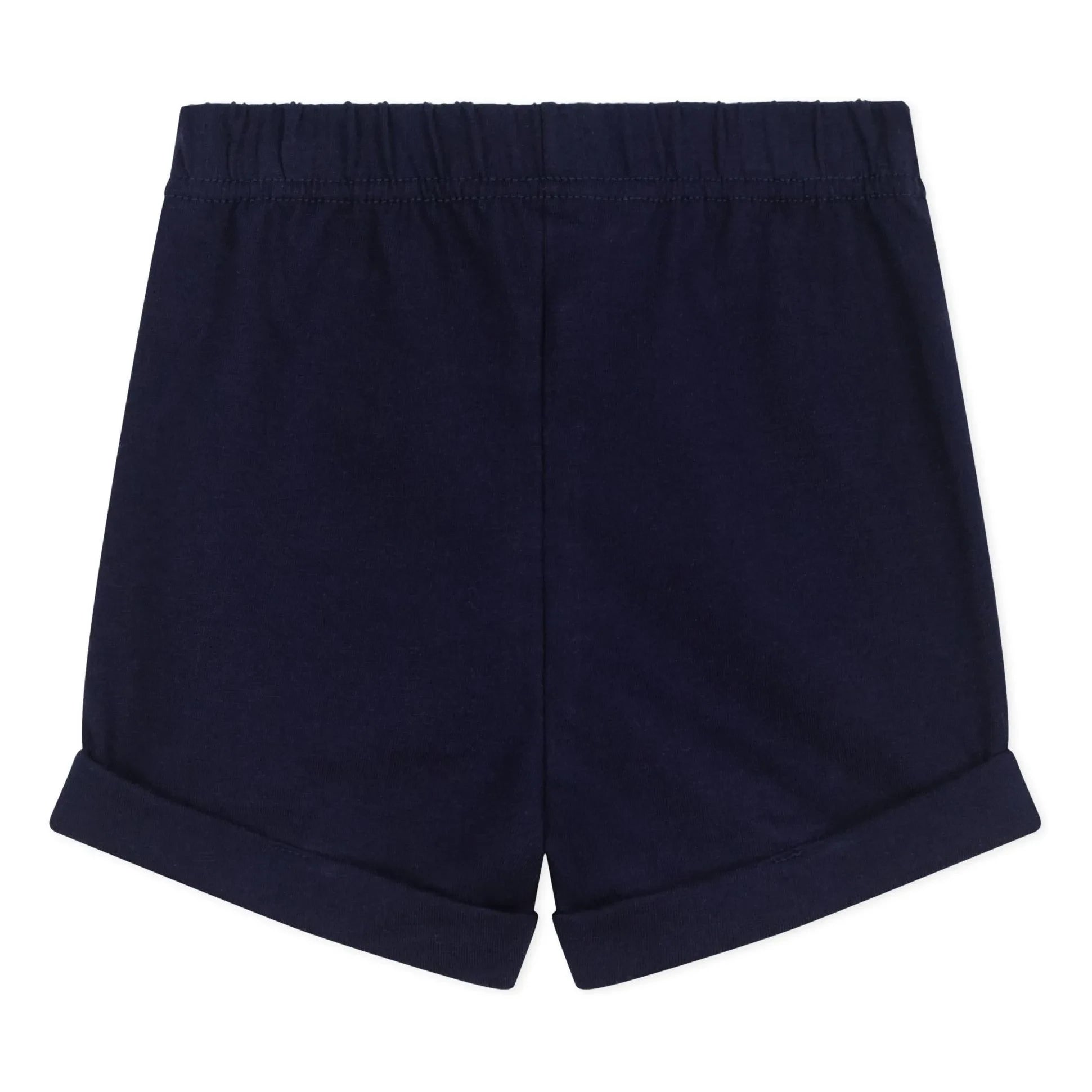 Petit Bateau - Organic cotton fleece shorts | Midnight blue
