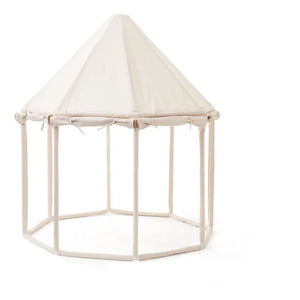Kid's Concept - Cotton Canvas and Wooden Tent | Off-white