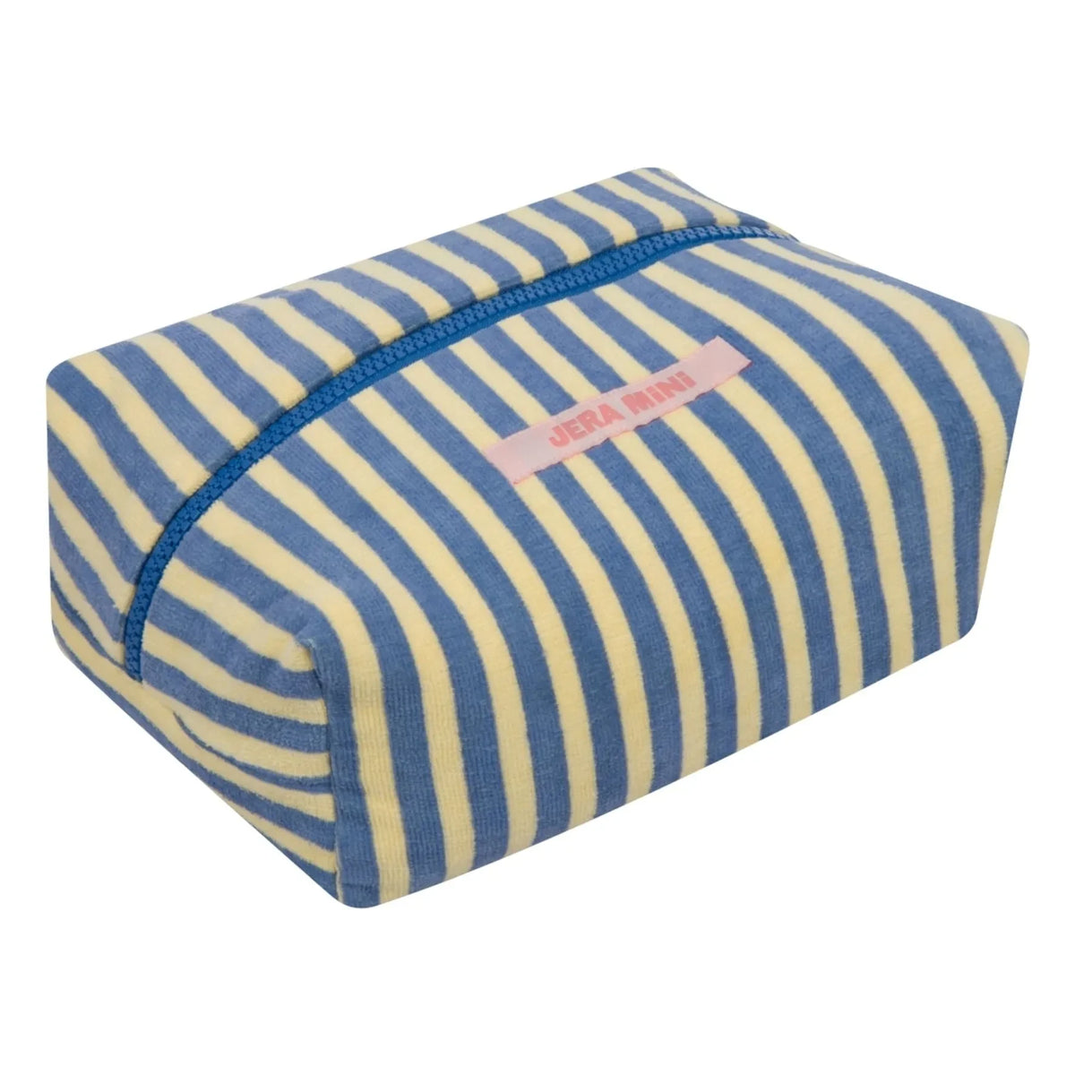 Jera Mini - Striped Towel Pencil Case | Light Yellow