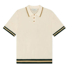 Les Deux - Lace Knit Polo | Off-white