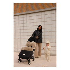BINIBAMBA - Universal Sheep Leather Baby Foot Cover | Toast