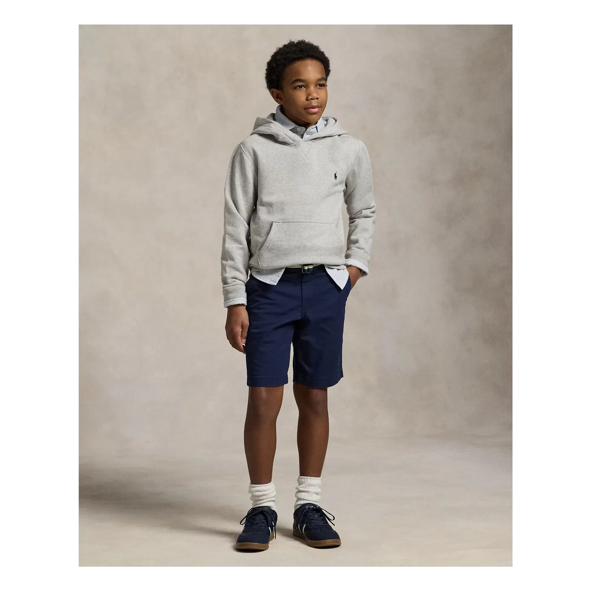 Ralph Lauren - Logo Kapüşonlu Üst | Gri