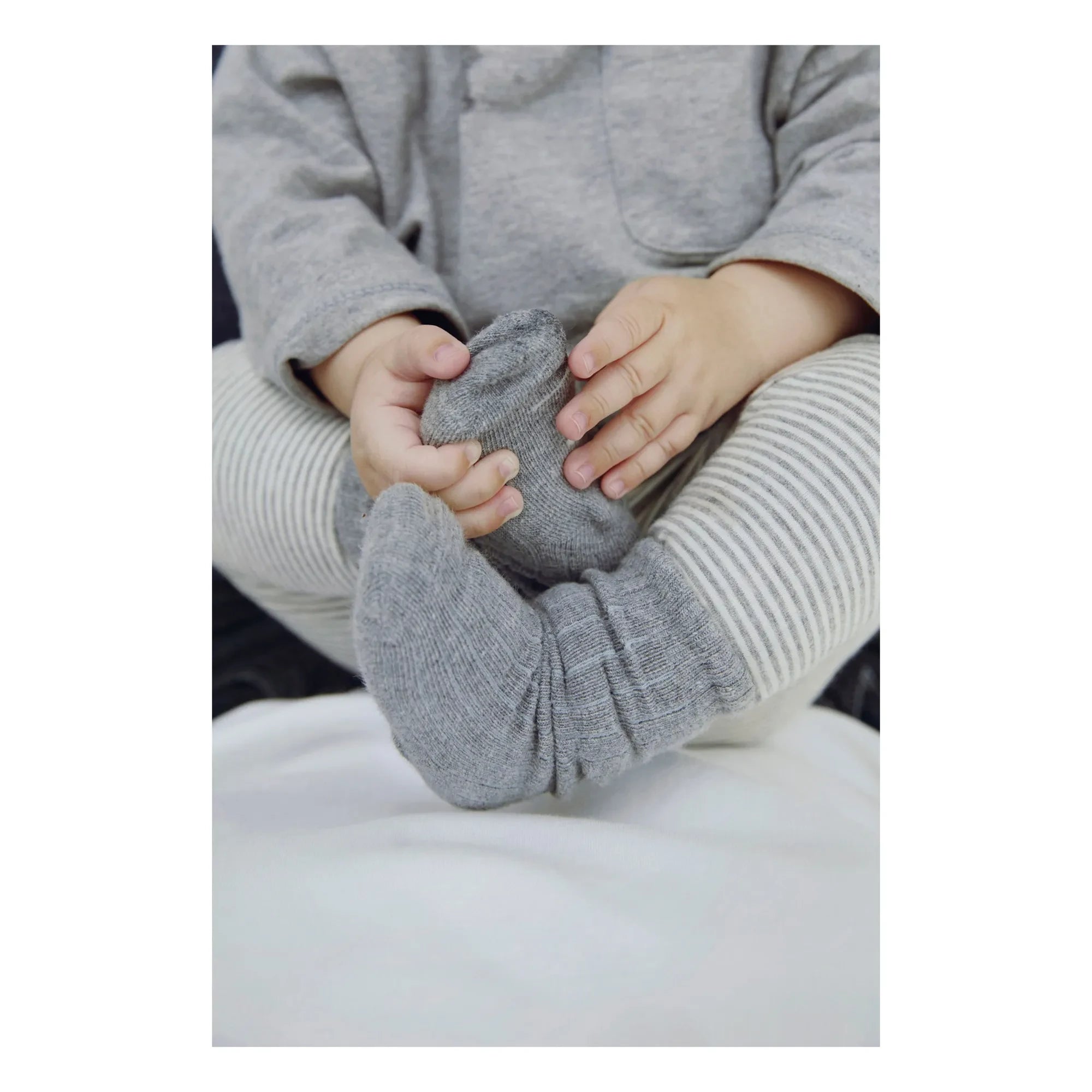 Gray Label - 2 Pairs Organic Cotton Socks Set | Heather Gray