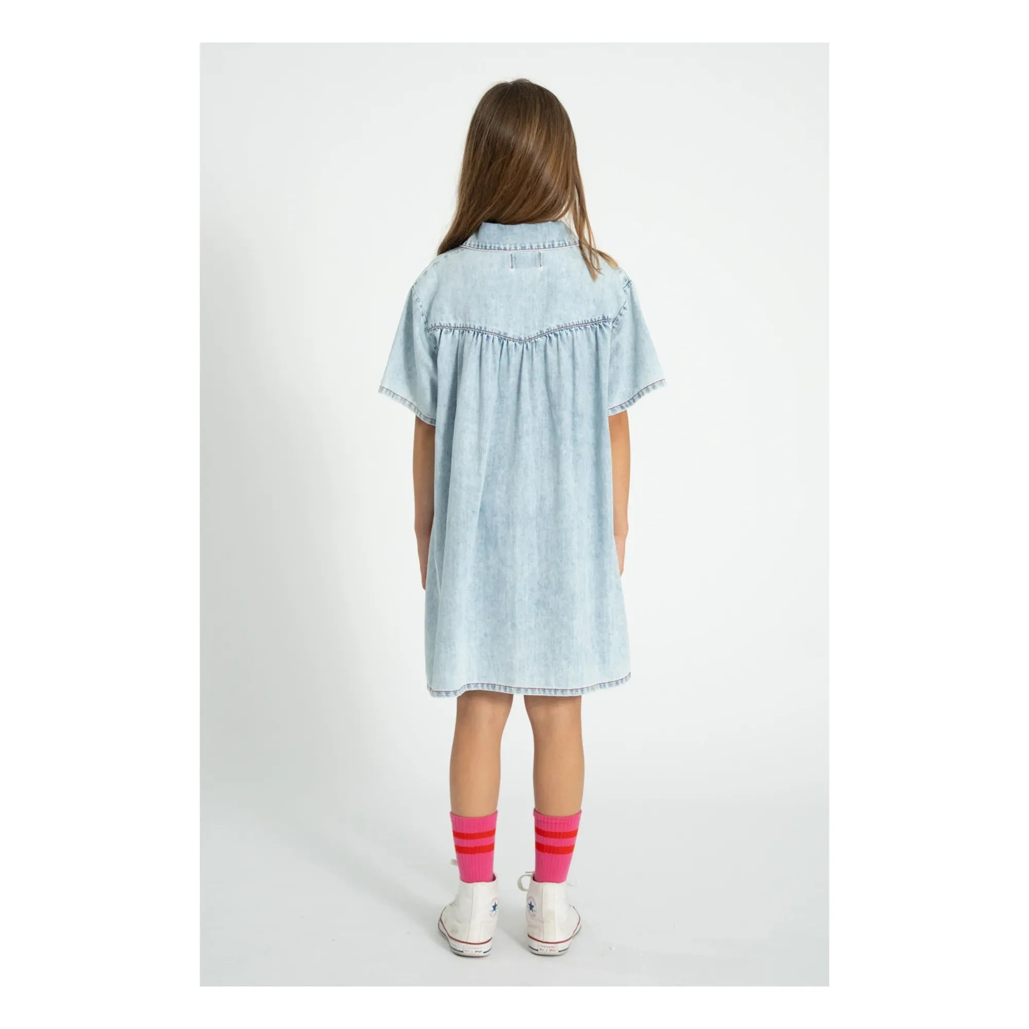 Piupiuchick - Denim Dress | Light Blue