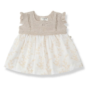 1+ in the family - Soana Embroidered Dress | Ecru