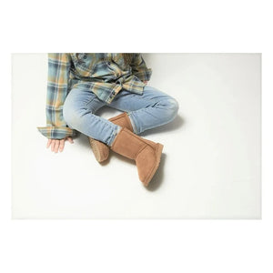 UGG - Classic II Fur-Lined Suede Boots | Caramel