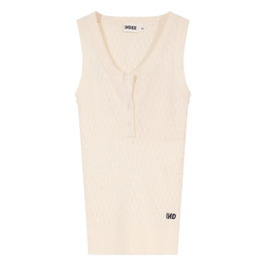 Indee - Volga Ribbed Tank Top | White
