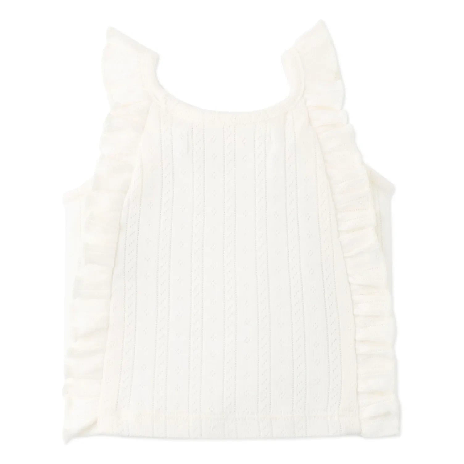 Gingersnaps - Freyja Pointelle Top | Ecru