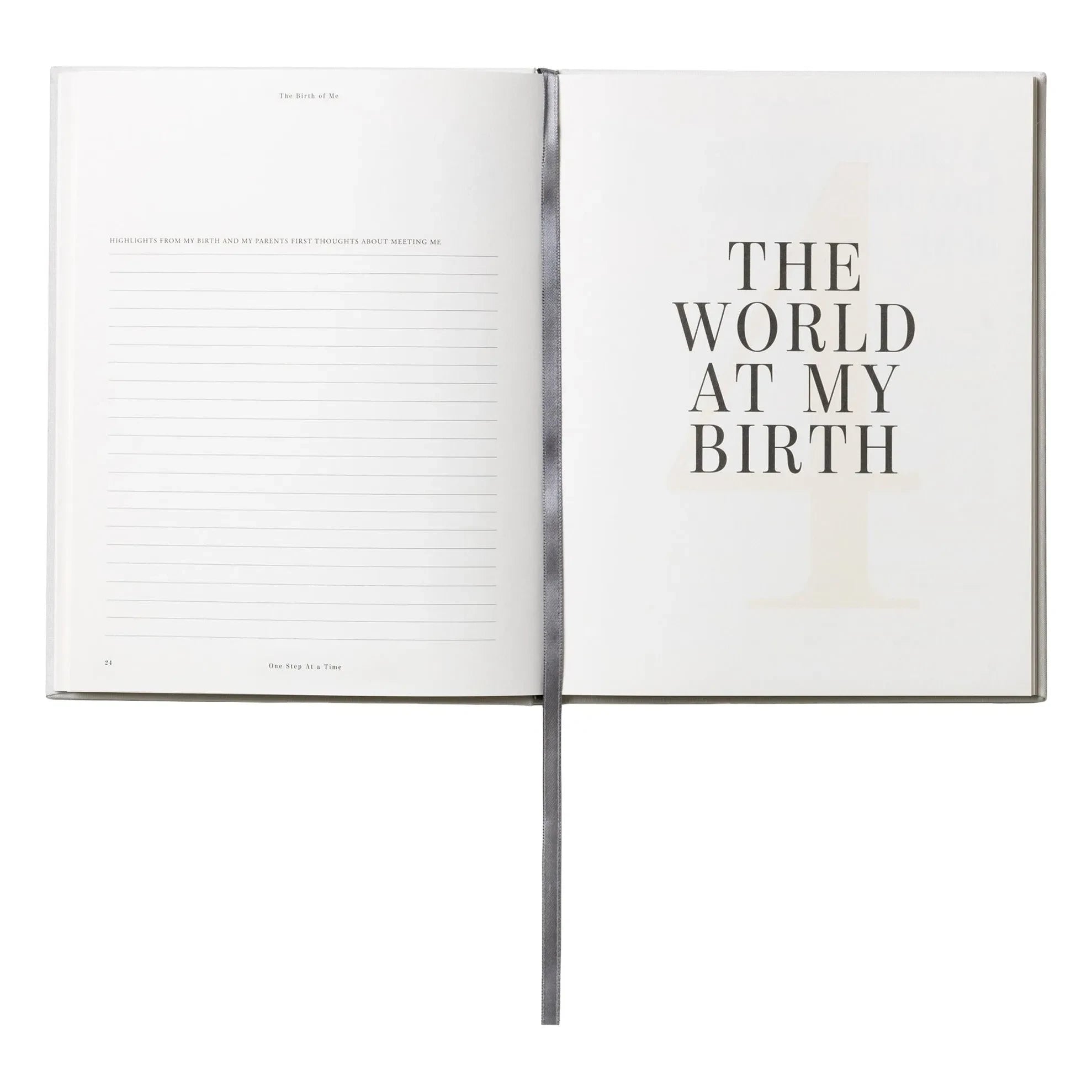 PrintWorks - Baby Photo Album One Step at a Time | Mustard Yellow