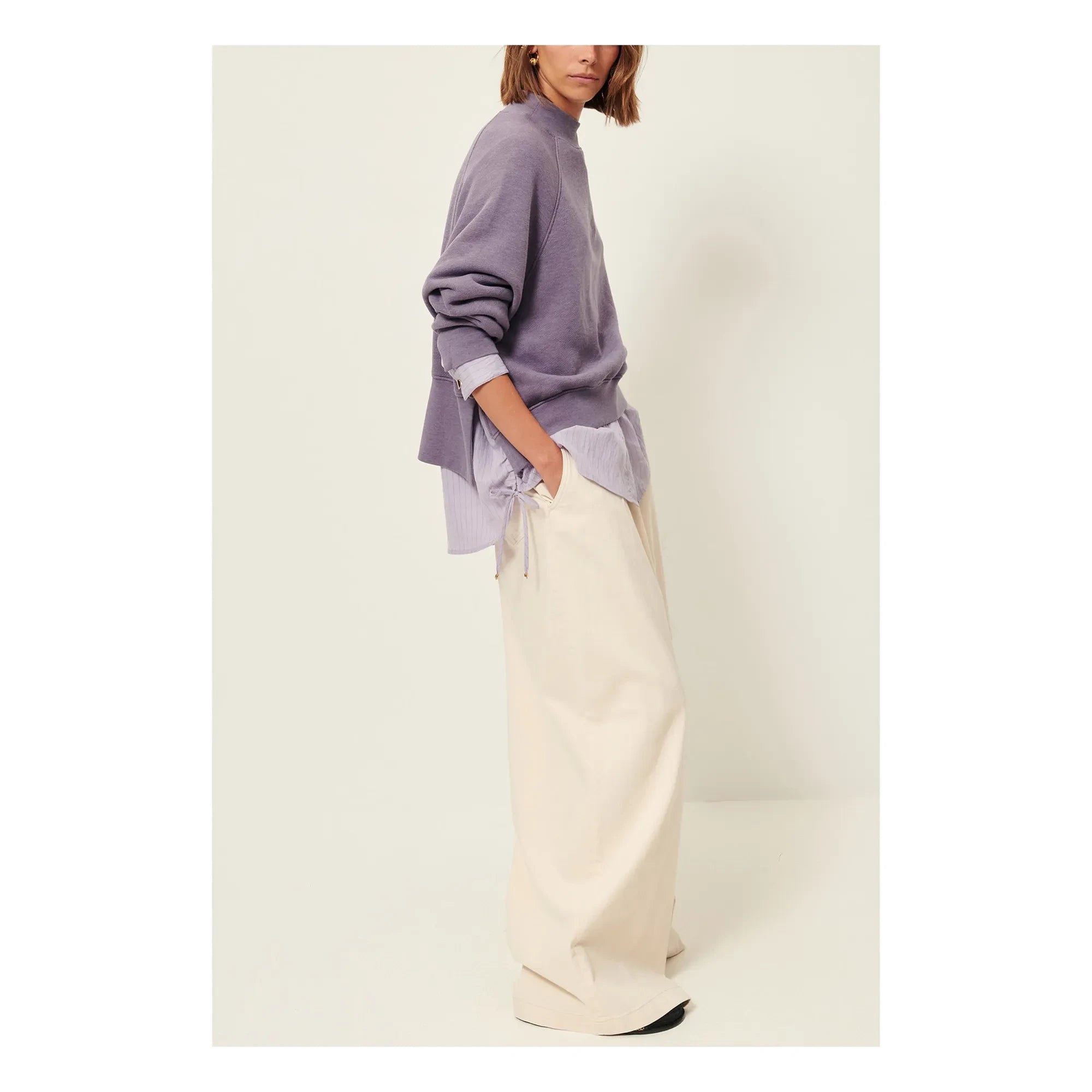 Sessùn - Oliveira Cotton Sweatshirt | Purple