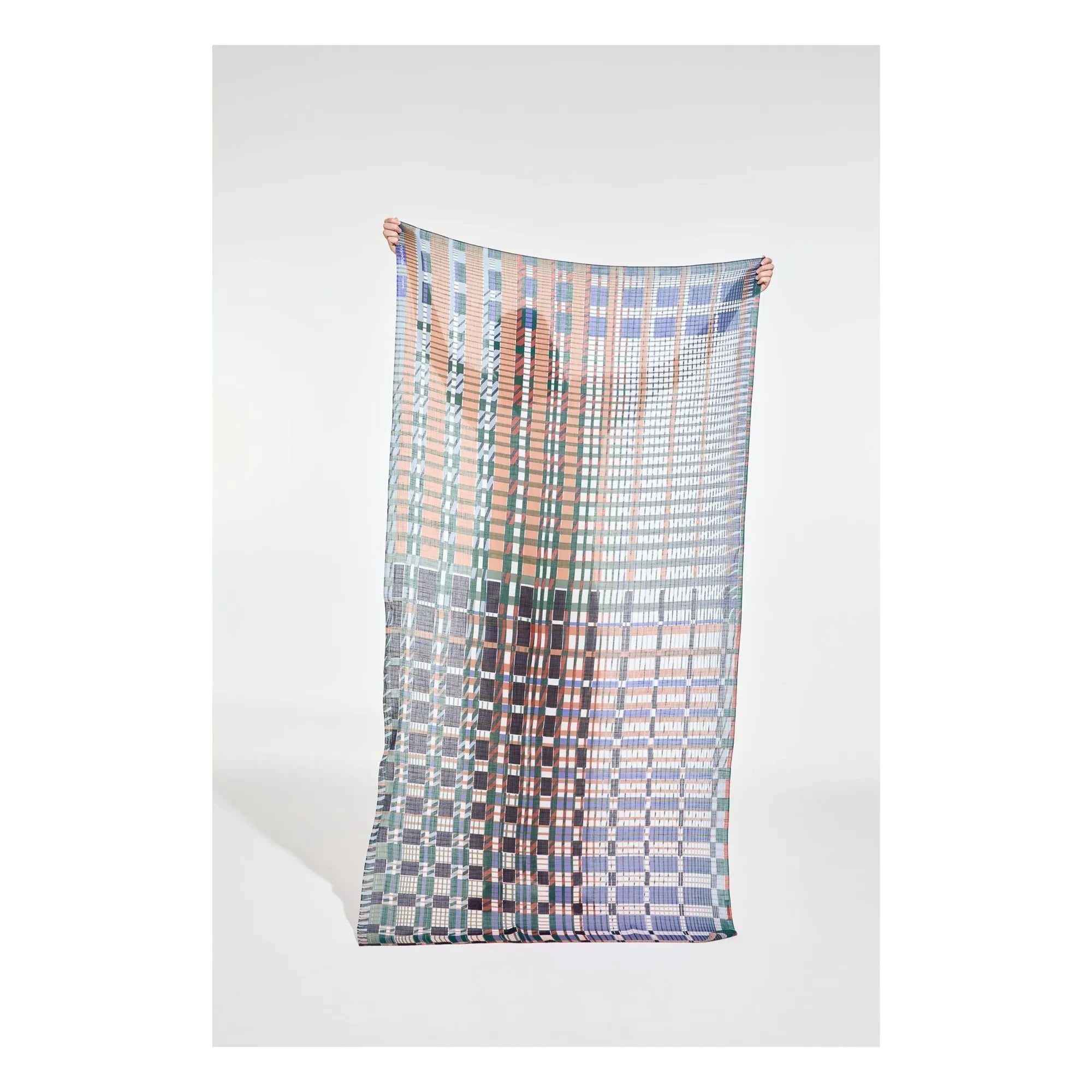 Mapoésie - Utopie Cotton Shawl | Blue