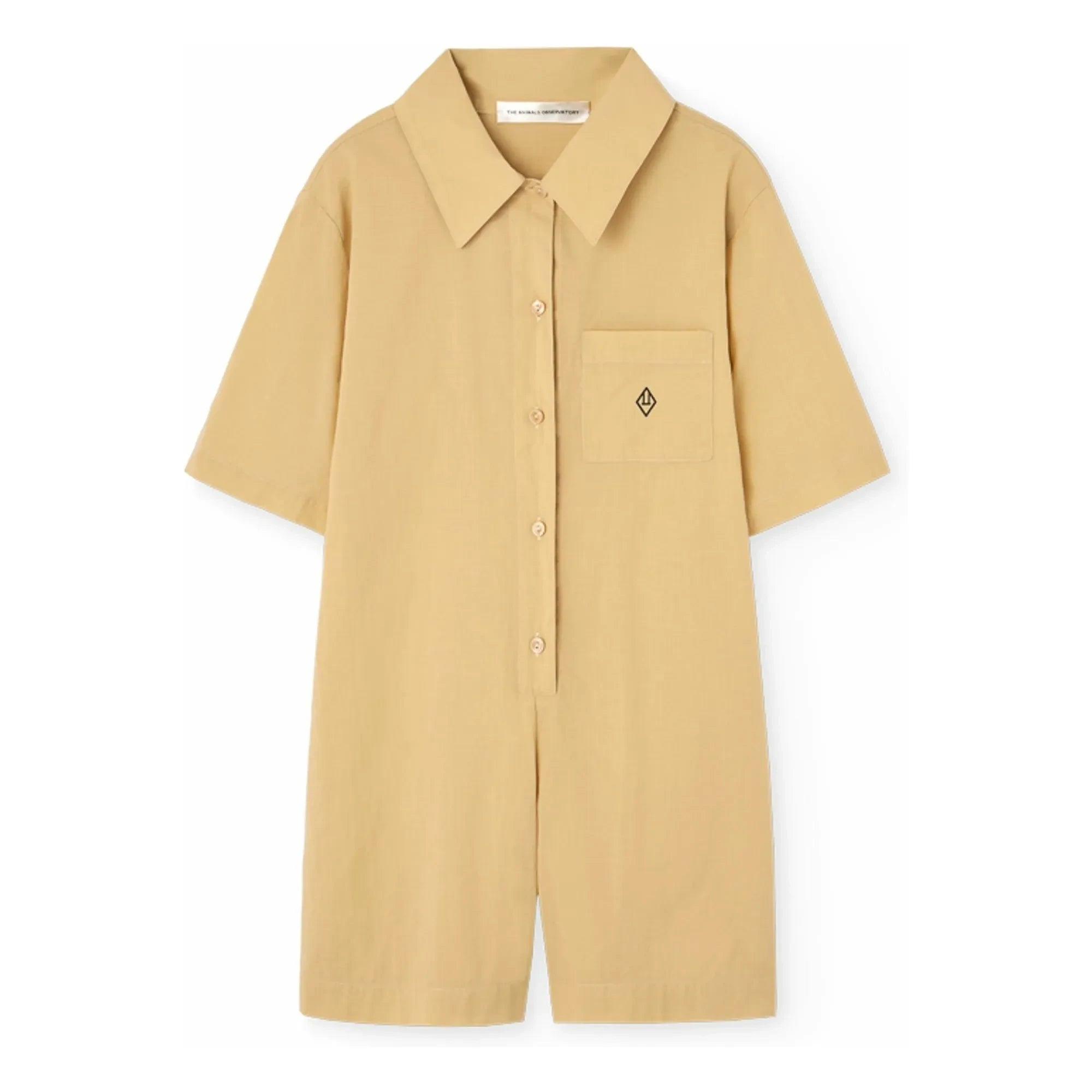 The Animals Observatory - Squirrel Jumpsuit Organic Cotton | Light Yellow