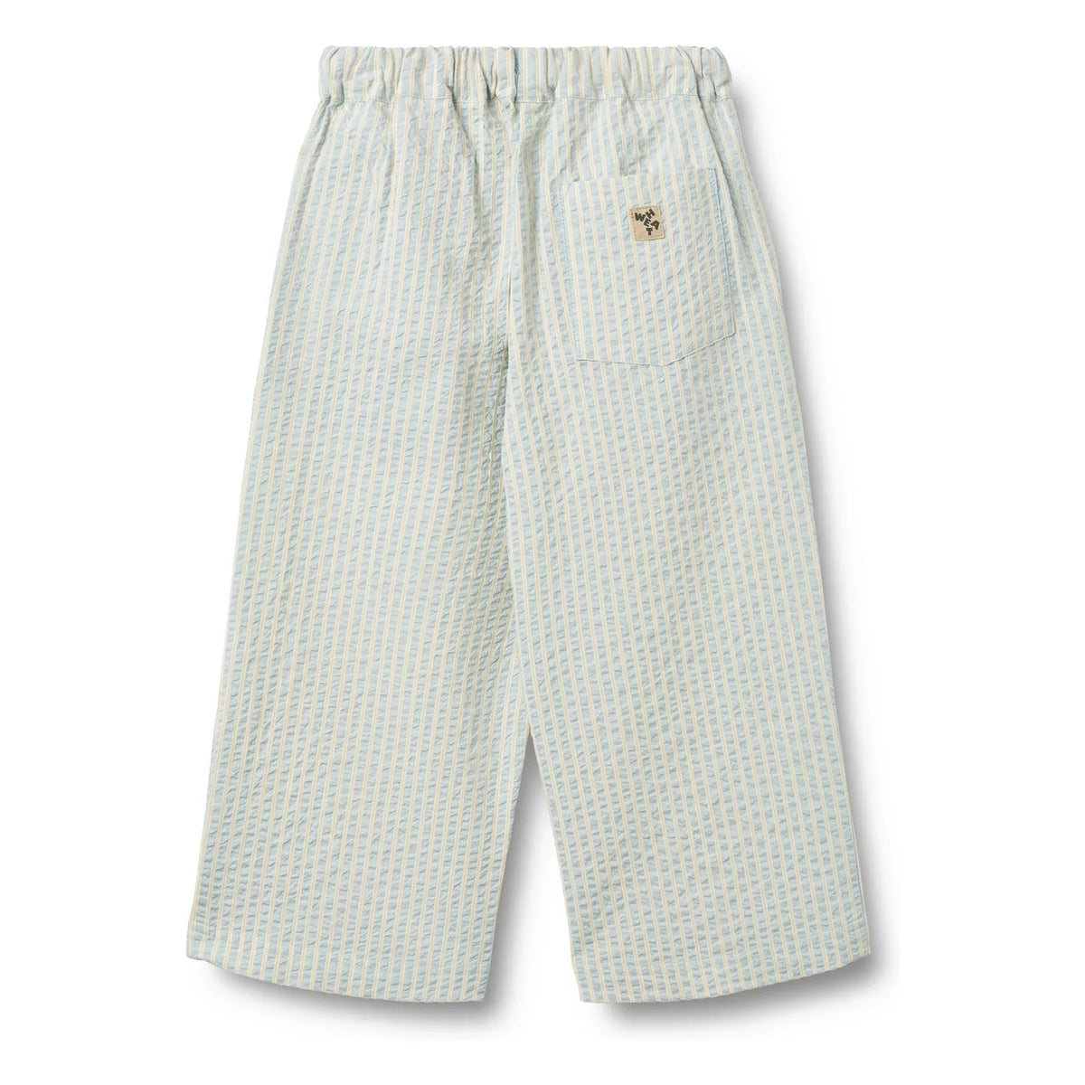Wheat - Sasha organic cotton striped pants | Light blue