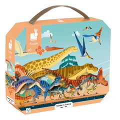Janod - Panoramic Dinosaur Puzzle - 100 Pieces