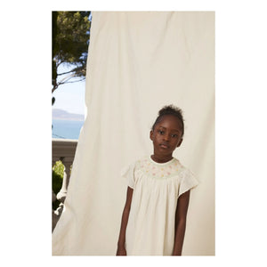 Bebe Organic - Luna Floral Gathered Dress | Ecru