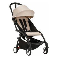 Stokke® - YOYO³ Bonpoint 6+ Baby Stroller with Black Frame | Beige