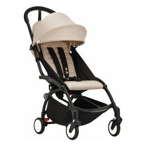 Stokke® - YOYO³ Bonpoint 6+ Baby Stroller with Black Frame | Beige