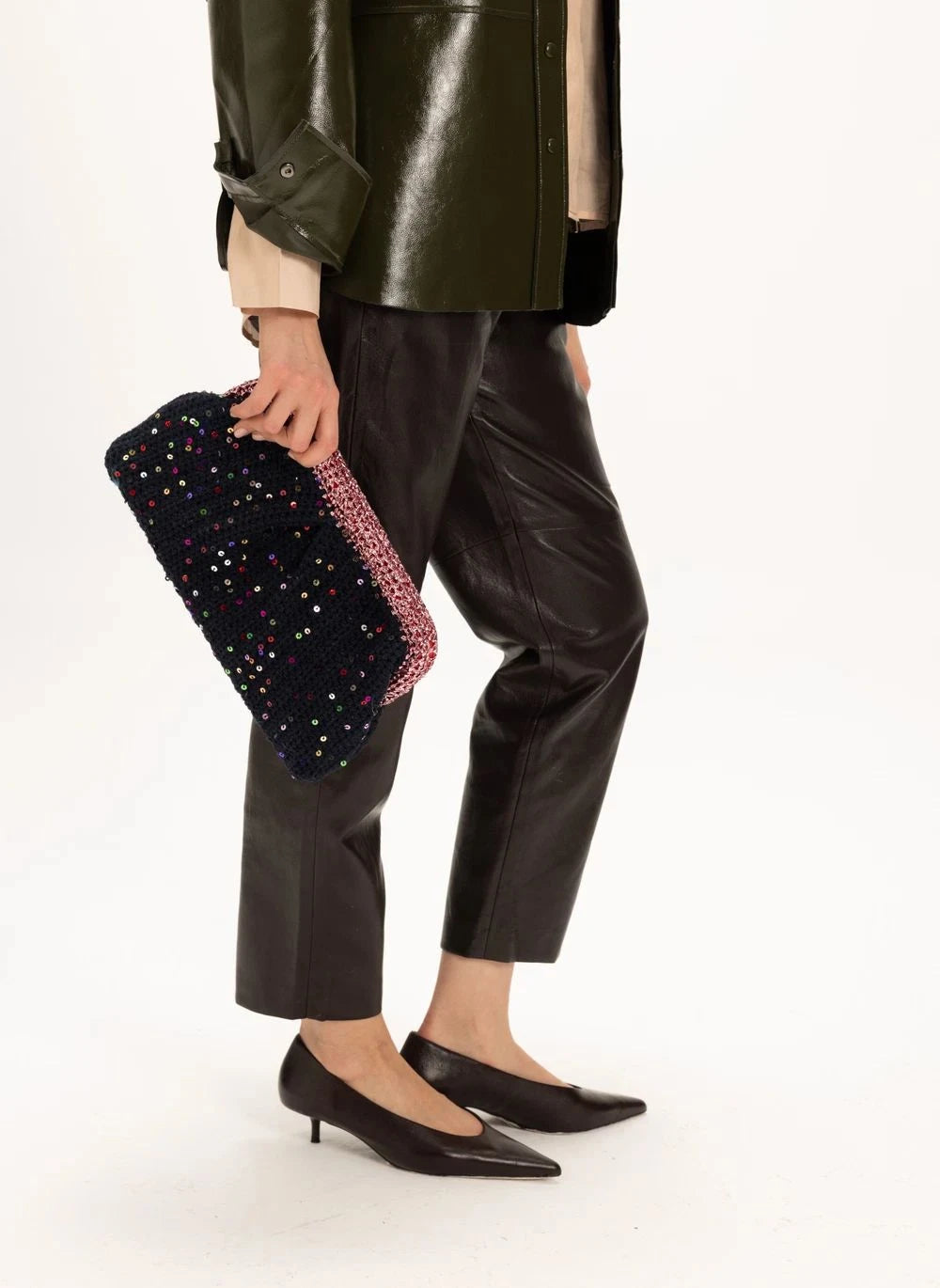 Nadia Dafri - Melike Clutch Large | Black