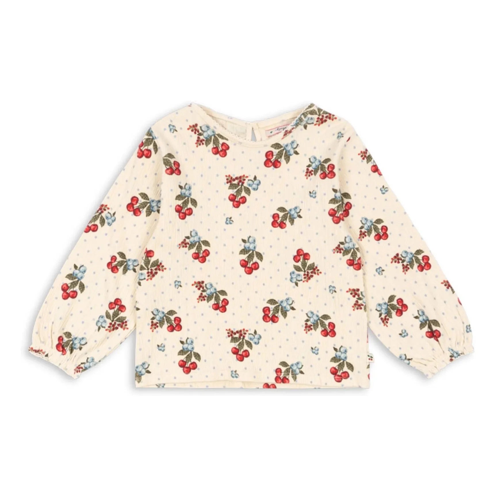 Konges Sløjd - Chleo Cherries Organic Cotton Blouse | Beige