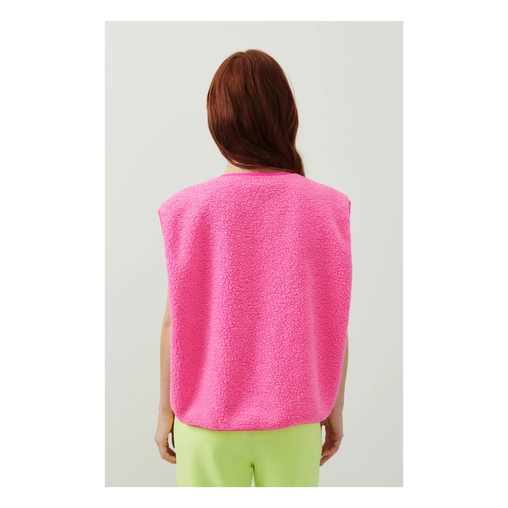 American Vintage - Hoktown Sleeveless Vest | Fluorescent Pink