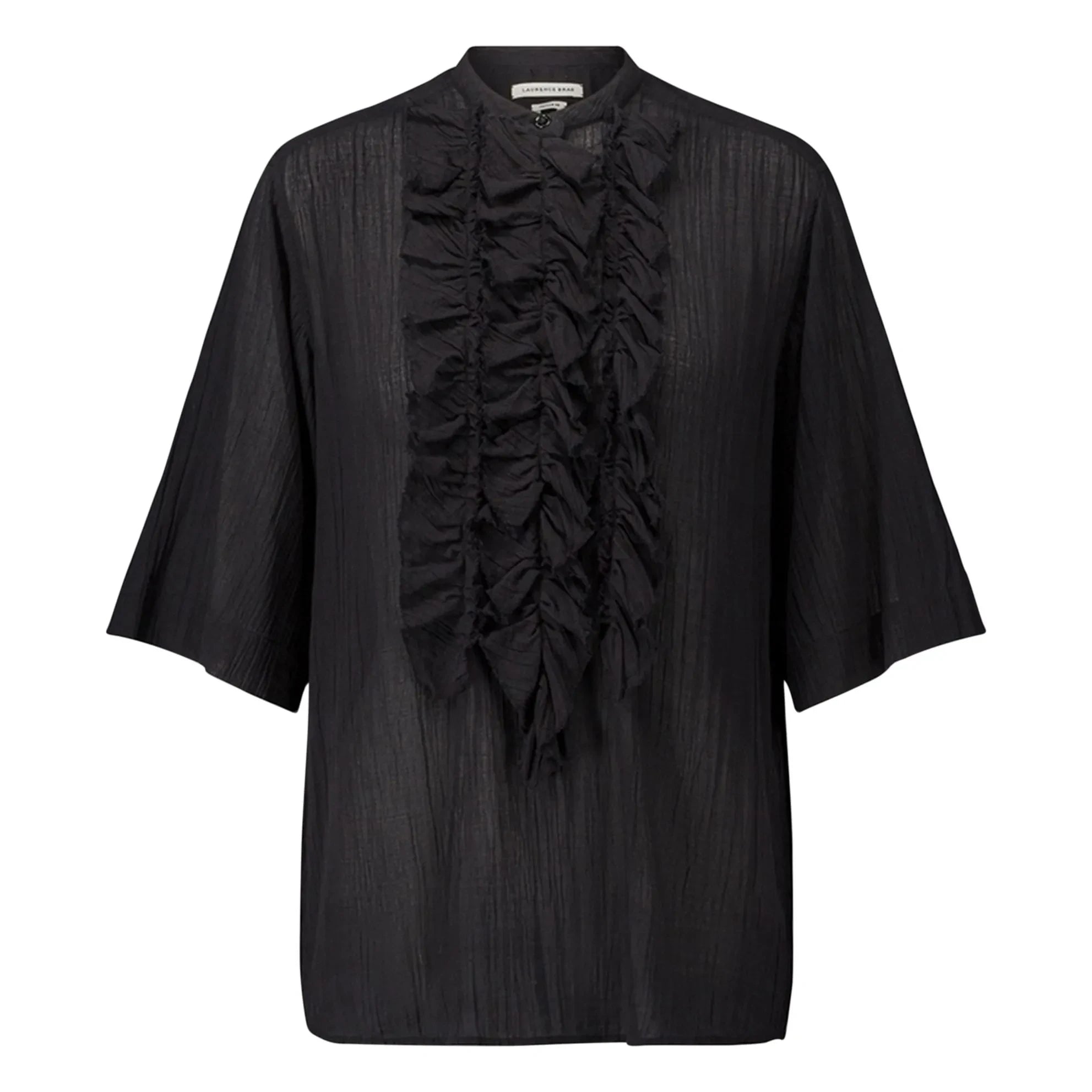 Laurence Bras - Magrita Short Cotton Blouse | Black