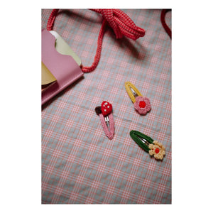 Sticky Lemon - Set of 2 Mushroom Hair Clips | Red