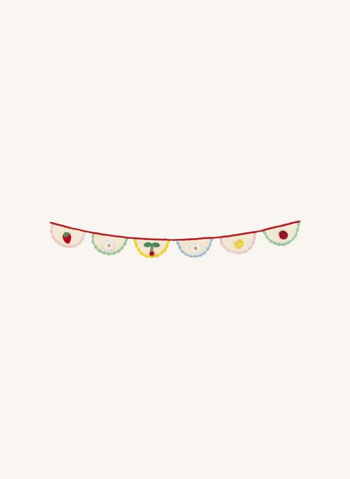 Meri Meri - Crochet Garland | Red