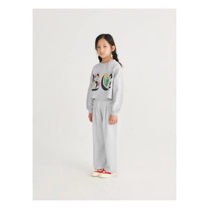Bobo Choses - Organic Cotton Plain Jogger | Heather Grey