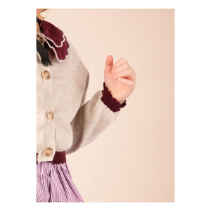 Loir - Chiné Bolero Cardigan | Beige