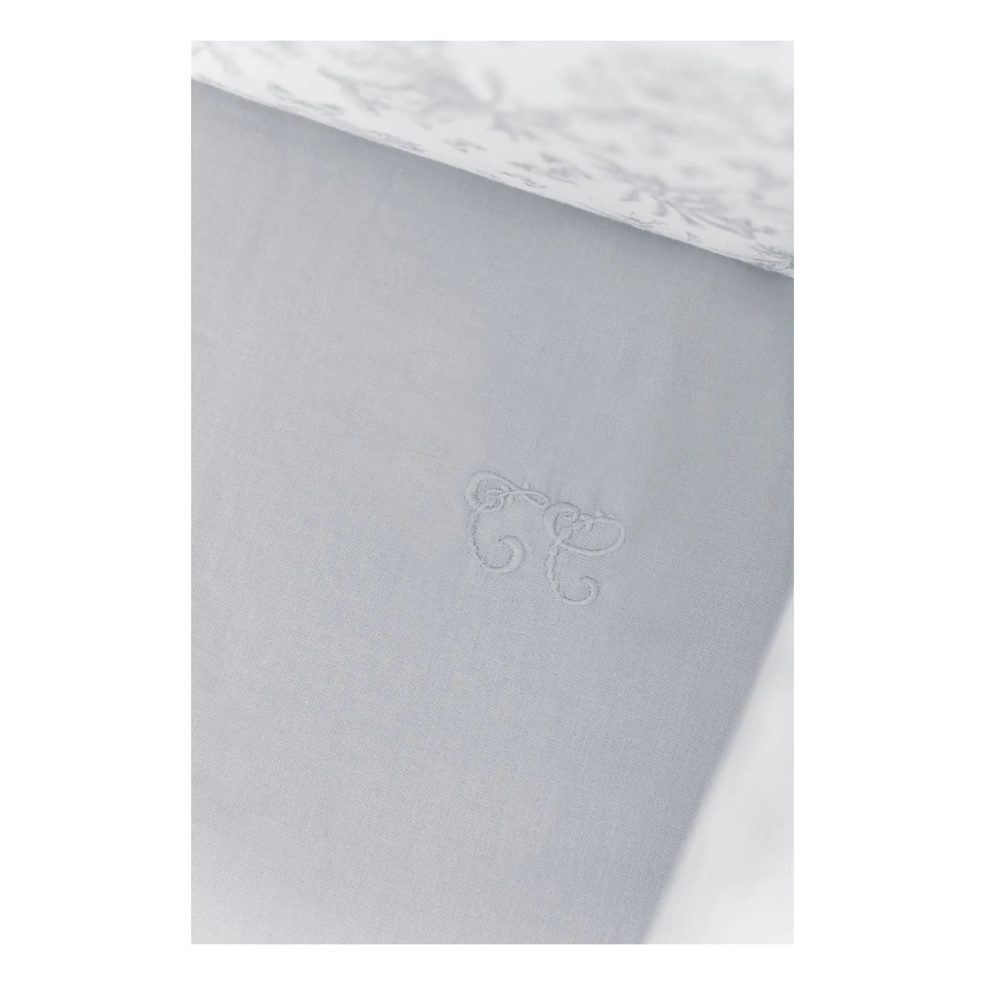 Tartine et Chocolat - Toile de Jouy Elastic Fitted Sheet | Gray
