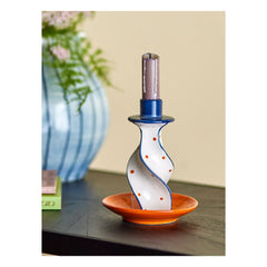 Bloomingville - Kairi Stone Ceramic Candle Holder | Off White