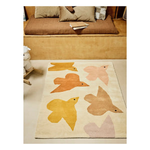 Bleuu-studio - Birds Rug | Ochre