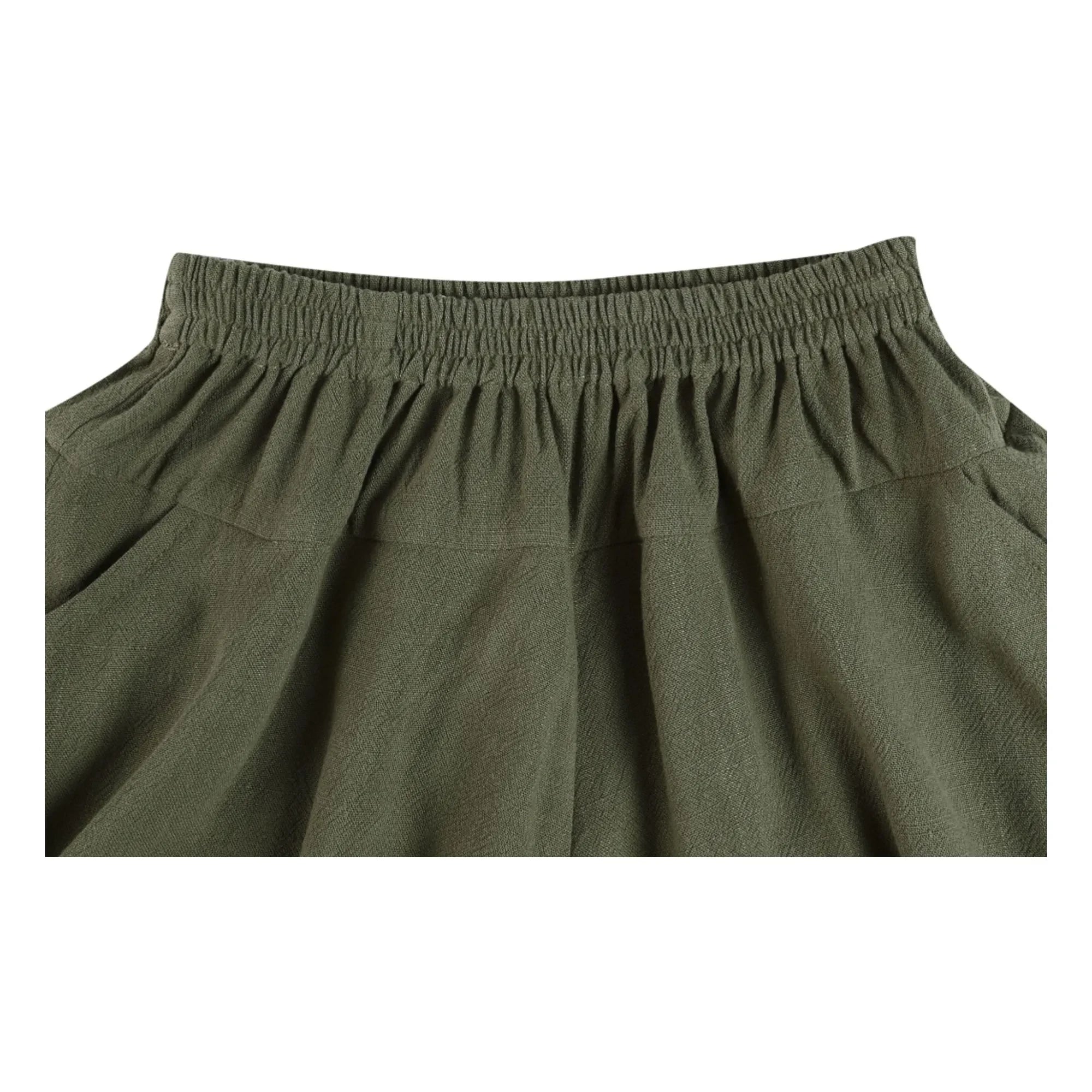 Donsje - Mazena Linen Shorts | Dark Khaki