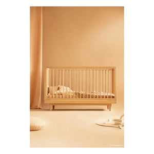 Nobodinoz - Pure Convertible Baby Crib 70x140 cm | Oak