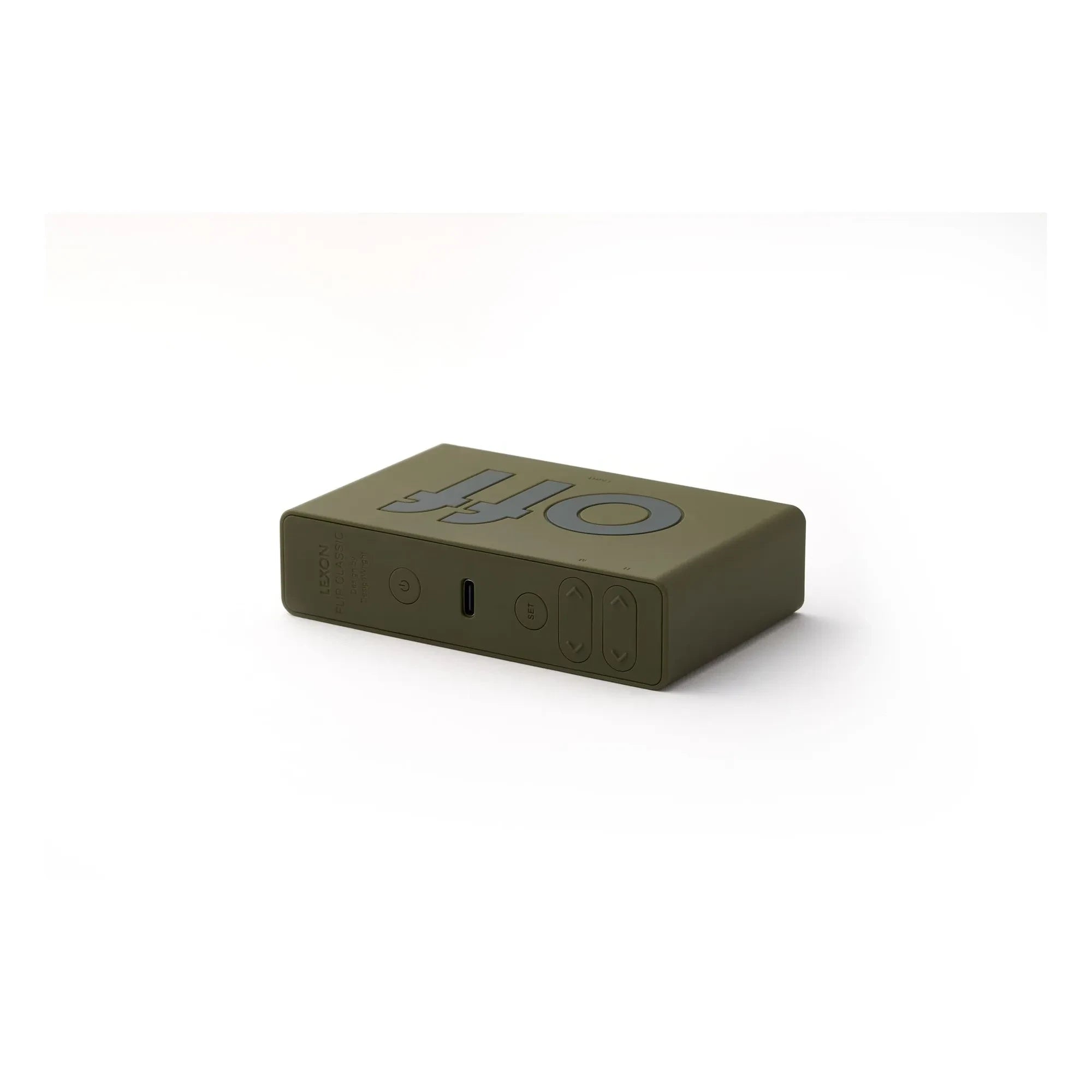 Lexon - Rotary Alarm Clock | Khaki